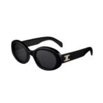 CELINE TRIOMPHE 01 SUNGLASSES IN ACETATE BLACK