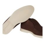 LORO PIANA OPEN WALK ANKLE BOOT CHOCOLATE