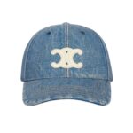 CELINE TRIOMPHE BASEBALL CAP IN UNION WASH DENIM