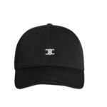 CELINE TRIOMPHE BASEBALL CAP IN COTTON BLACK