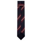CELINE THIN TIE IN STRIPED SILK