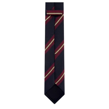 CELINE THIN TIE IN STRIPED SILK