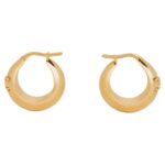 CELINE TRIOMPHE BOLD HOOPS IN BRASS WITH GOLD FINISH