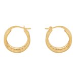 CELINE TRIOMPHE MULTI HOOPS IN BRASS WITH GOLD FINISH