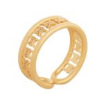 CELINE TRIOMPHE MULTI RING IN BRASS WITH GOLD FINISH