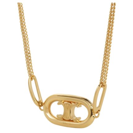 CELINE TRIOMPHE BRACELET IN BRASS WITH GOLD FINISH