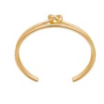 CELINE KNOT DOUBLE CUFF IN BRASS WITH GOLD FINISH