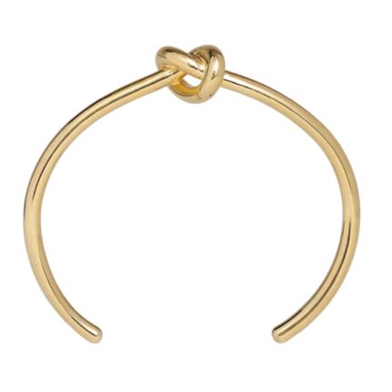 CELINE KNOT EXTRA THIN BRACELET IN BRASS WITH GOLD FINISH