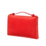 LORO PIANA EXTRA POCKET MINI POUCH CORAL LIPSTICK