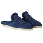 LORO PIANA CHARMS WALK BABOUCHE LOAFER MIDNIGHT BLUE