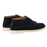 LORO PIANA OPEN WALK ANKLE BOOT ARGO BLUE MELANGE