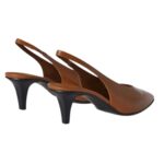 LORO PIANA REBECCA SLINGBACK SADDLE BROWN