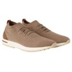LORO PIANA LORO 360 LP FLEXY WALK SNEAKER GRAIN BROWN MEL