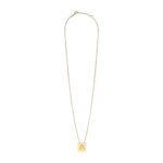 CELINE ALPHABET A NECKLACE IN BRASS WITH GOLD FINISH