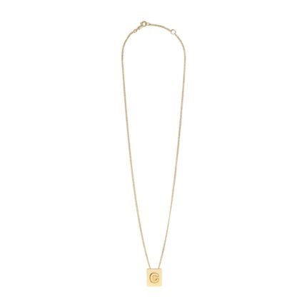 CELINE ALPHABET C NECKLACE IN BRASS WITH GOLD FINISH
