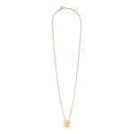 CELINE ALPHABET E NECKLACE IN BRASS WITH GOLD FINISH
