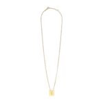 CELINE ALPHABET I NECKLACE IN BRASS WITH GOLD FINISH