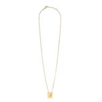 CELINE ALPHABET J NECKLACE IN BRASS WITH GOLD FINISH