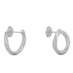 CELINE TORSION EARRINGS IN WHITE GOLD AND DIAMONDS