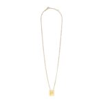 CELINE ALPHABET P NECKLACE IN BRASS WITH GOLD FINISH