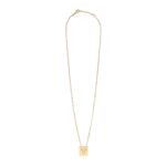 CELINE ALPHABET T NECKLACE IN BRASS WITH GOLD FINISH