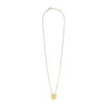 CELINE ALPHABET U NECKLACE IN BRASS WITH GOLD FINISH
