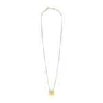 CELINE ALPHABET V NECKLACE IN BRASS WITH GOLD FINISH
