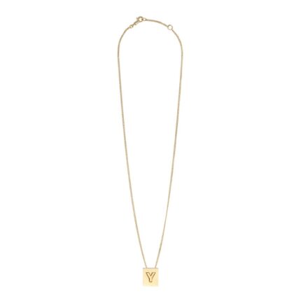 CELINE ALPHABET Y NECKLACE IN BRASS WITH GOLD FINISH
