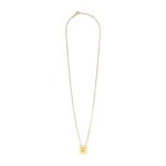 CELINE ALPHABET Z NECKLACE IN BRASS WITH GOLD FINISH
