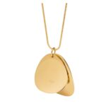 CELINE PETALE NECKLACE IN BRASS WITH GOLD FINISH