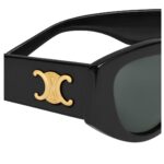 CELINE TRIOMPHE 15 SUNGLASSES IN ACETATE BLACK