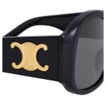 CELINE TRIOMPHE XL 02 SUNGLASSES IN ACETATE BLACK
