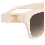CELINE TRIOMPHE 09 SUNGLASSES IN ACETATE IVORY