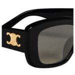 CELINE TRIOMPHE 04 SUNGLASSES IN ACETATE BLACK