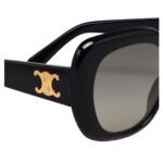 CELINE TRIOMPHE 06 SUNGLASSES IN ACETATE BLACK