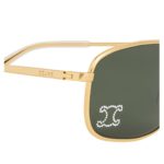CELINE TRIOMPHE RHINESTONE 02 SUNGLASSES IN METAL WITH CRYSTALS