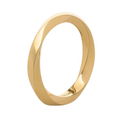 CELINE TORSION RING IN YELLOW GOLD