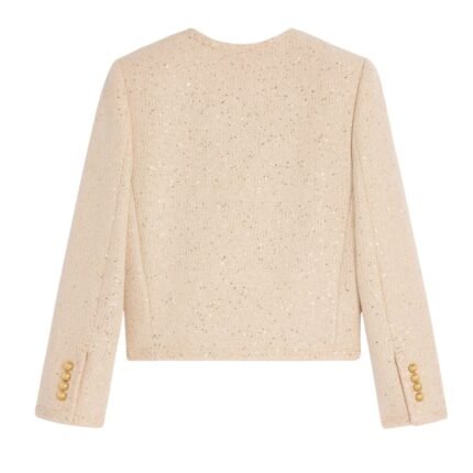 CELINE CHELSEA JACKET IN SEQUIN SILK TWEED