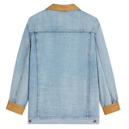 CELINE TRUCKER JACKET IN BLUE ECLIPSE WASH DENIM