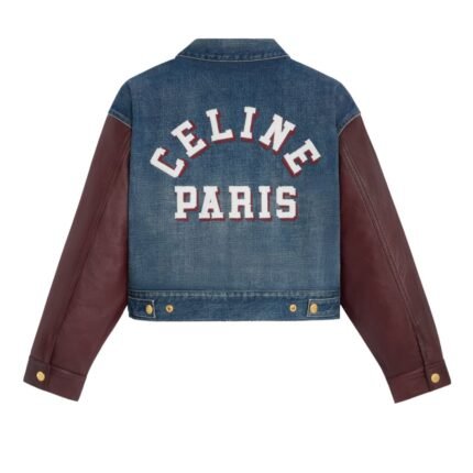 CELINE PARIS JACKET IN DARK UNION WASH DENIM