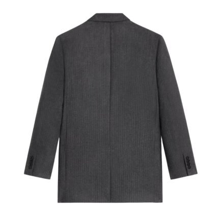CELINE JUDE JACKET IN WOOL AND CASHMERE FLANNEL