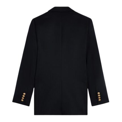CELINE LONG BLAZER IN DIAGONAL WOOL