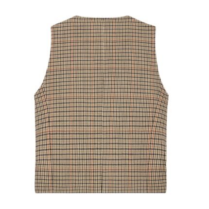 CELINE DOUBLE BREASTED VEST IN HOUNDSTOOTH WOOL