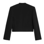 CELINE JACKET IN SATIN LINED DOUBLE FACED WOOL CREPE