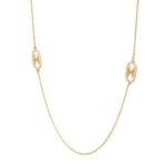 CELINE MAILLON TRIOMPHE SAUTOIR IN YELLOW GOLD AND DIAMONDS