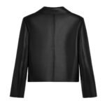 CELINE JACKET WITH CLAUDINE COLLAR IN SOFT LAMBSKIN
