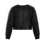 CELINE EMBROIDERED BLOUSON JACKET IN SOFT LAMBSKIN