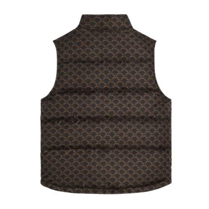 CELINE QUILTED VEST IN MONOGRAM NYLON