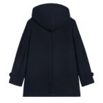 CELINE HOODED TRIOMPHE COAT IN WOOL FELT
