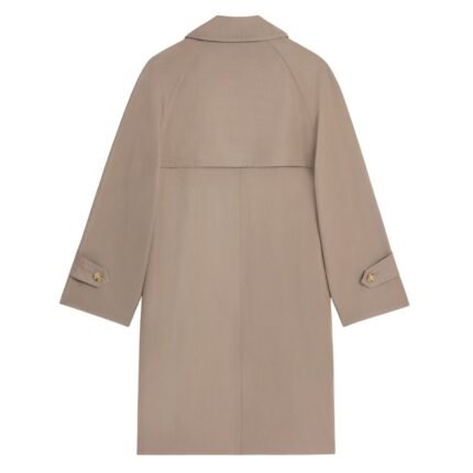CELINE TRENCH COAT IN WOOL GABARDINE AND COTTON